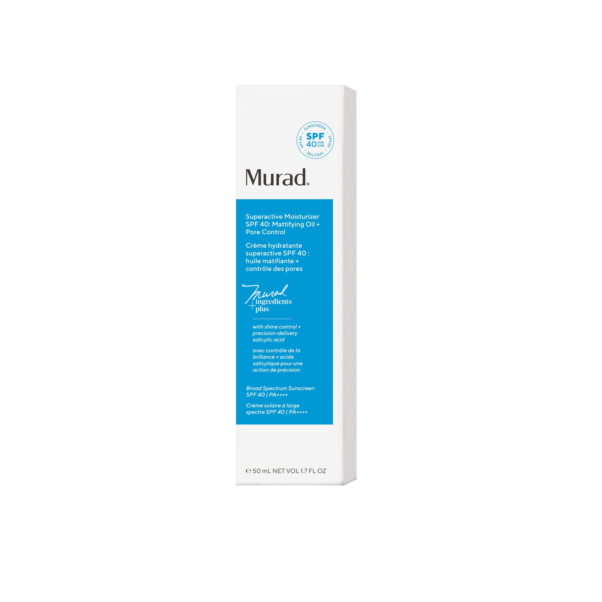 500060 Superactive Moisturizer SPF40 Mattifying Oil+Pore Control Box