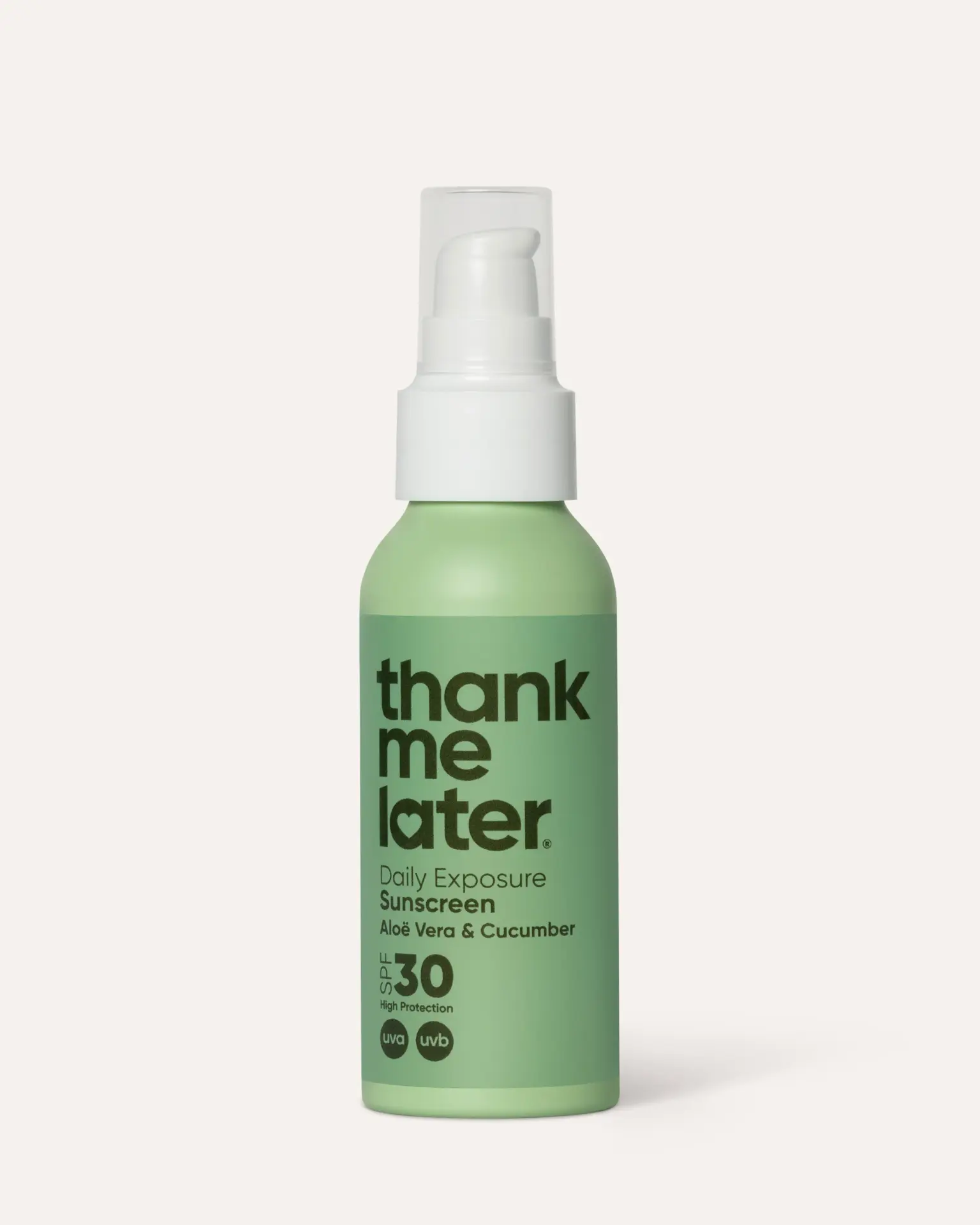 Thank Me Later Daily Exposure Sunscreen Cucumber & Aloe Vera