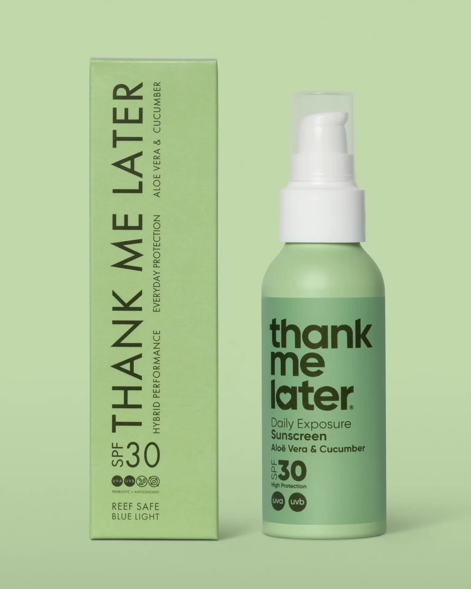 Thank Me Later Daily Exposure Sunscreen Cucumber & Aloe Vera - Afbeelding 3